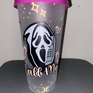 Halloween glow in the dark 24 ounce Cold cup.